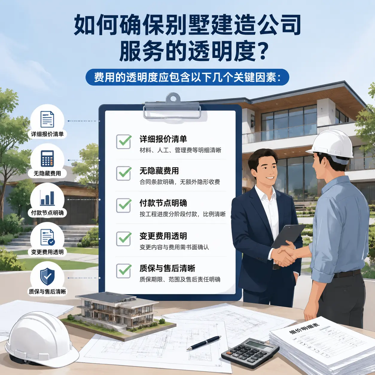 在 江口 如何确保别墅建造公司服务的透明度?