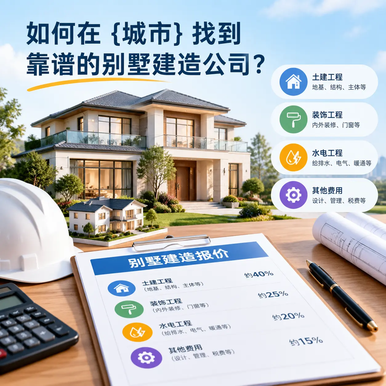 如何在 江口 找到靠谱的别墅建造公司？